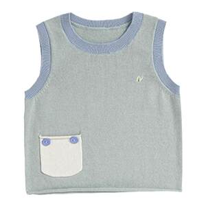 
whitewheat children's 2025 spring new vest boys and girls pure cotton vest baby fashionable going out vest