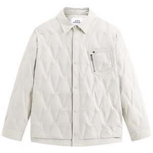 
[Same style in shopping malls] PEACEBIRD Men's Goose Down Jacket Shirt Style Lightweight Coldproof Jacket B1ACF4295