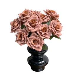 European-style simulated roses, fake flower arrangements, dried flower bouquets, living room home table decorations, silk flower floral arrangements