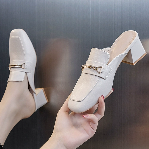 Летняя обувь на высоком каблуке, модные слайдеры, тапочки, туфли, коллекция 2022