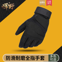 Outdoor running windproof, warm, anti slip, wear-resistant gloves, black eagle men's winter skiing sports all finger cycling gloves