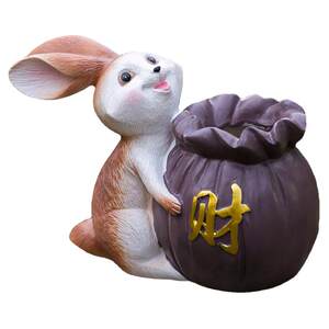 
Balcony garden decoration layout cartoon animal creative rabbit courtyard desktop resin cute healing ornaments