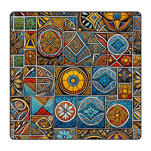 
New ethnic style picnic mat moisture-proof mat thickened portable outdoor camping picnic waterproof mat tent lawn mat