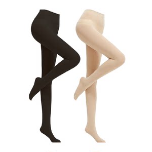 
Bare-legged artifact women's 2025 autumn and winter goose velvet anti-snatch nude-feeling rompers thickened stockings to wear fleshy black leggings