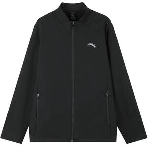 
ANTA soft shell stand collar jacket men's autumn and winter sports casual loose windproof jacket plus velvet thickened warm top