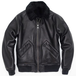 
A2 flying sheepskin fur integrated comfortable wind-resistant slim fit and handsome men's genuine leather jacket in winter warm short jacket