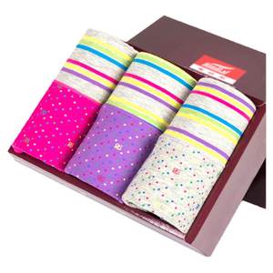 Funi Lady Women's Under Pants Women's High -waisted Cotton Pattadids Large Sweet and Platinating Inner Pants Women's Short Box Gift Box