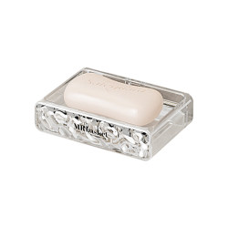 Glacier pattern soap dish wall-mounted without drilling