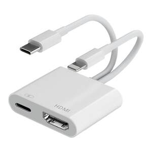 
Applicable to Apple to HDMI mobile phone type c same screen device lighting interface screen projection TV HD live broadcast converter iPad flat panel external display video projector connection cable