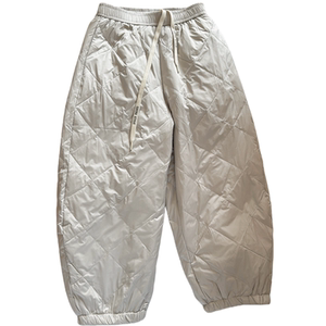 
Down pants hot style 2025 new style loose leg-tie outer wear European fashion white duck down pants winter style