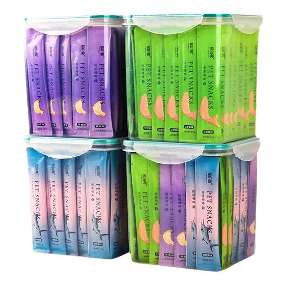 100 cat snacks for cats, canned kittens, licking and tasting, nutritional special wool strips, staple food products
