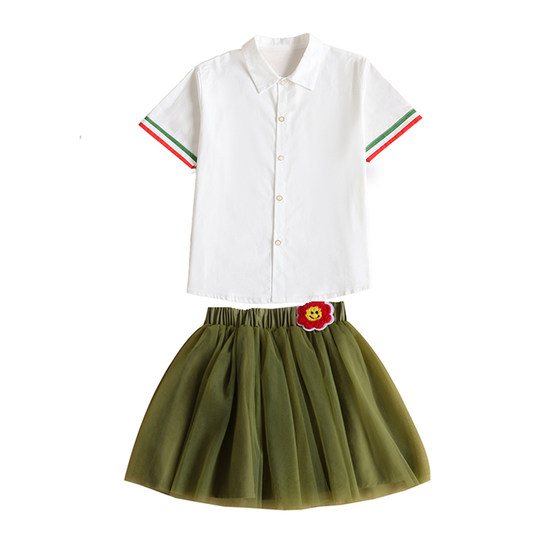 
Children's Red Army Eighth Route Chorus Performance Costumes Recitation Speech Primary School Cheerleading Sports Meet Costumes Children's Day Performance