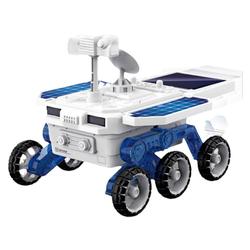 Self-assembled Four-wheel Drive Solar Mars Rover Steam Science Teaching Toy Mechanical Assembly Planet Car Children's Gift