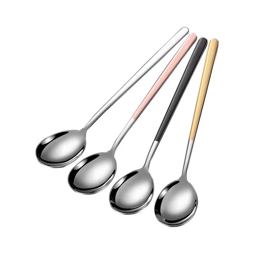 Детская корейская ложка из нержавеющей стали для домашнего использования, увеличенная толщина