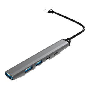 
NAIDUN Naidun USB3.0 Expander Multi-interface Plug One-Drag Four-Drag Dock Laptop Dock Converter Multi-Function Typec Line