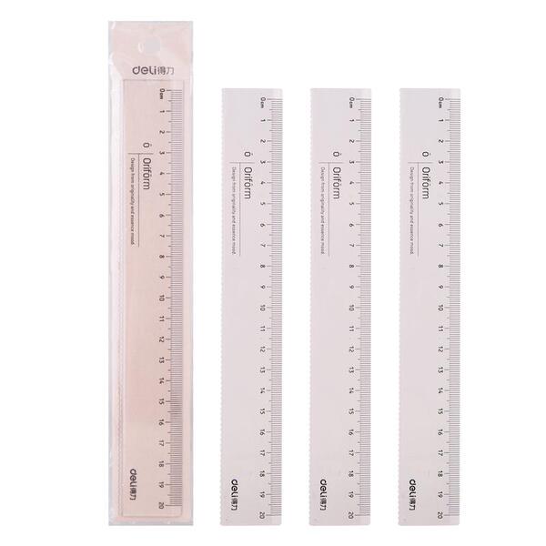 Deli transparent cute with waves primary school student exam ruler ...