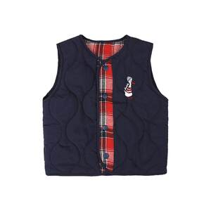 
Betis children's vest autumn and winter baby vest boys outer wear warm pure cotton thickened vest top S
