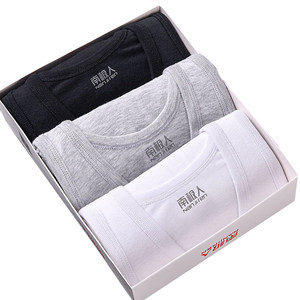 Antarctic men's vest men's pure cotton middle -aged and elderly loose whole cotton slim exercise base, breathable sweat absorption vest summer