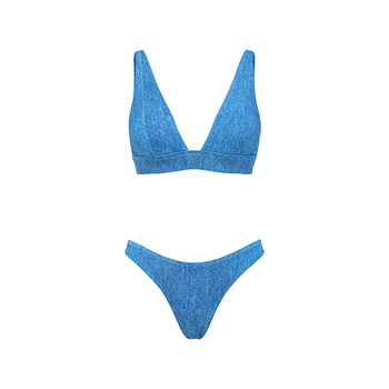 Yukariswim's new sexy deep V denim swimsuit