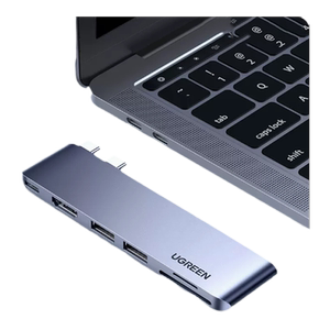 Green Union Expansion Wuxue Typec Typec is suitable for Mac Apple Computer Rotary MacBookpro notebook screen HDMI network port USB lightning 3AIR accessories IPAD hub