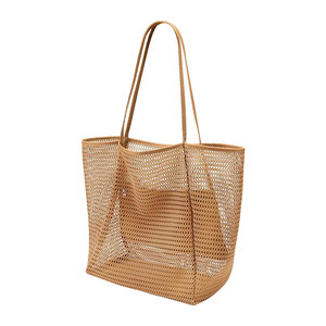 
One-shoulder mesh beach bag beach handbag swimming bag hollow fishing net bag large capacity storage bag mesh bag