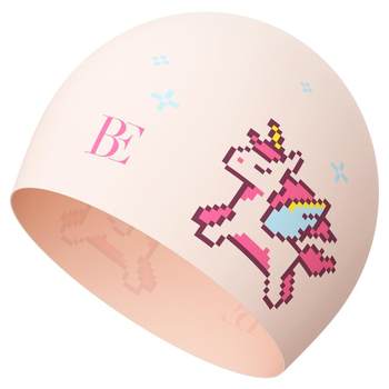 BE Fan De'an pixel style printed children's swimming cap