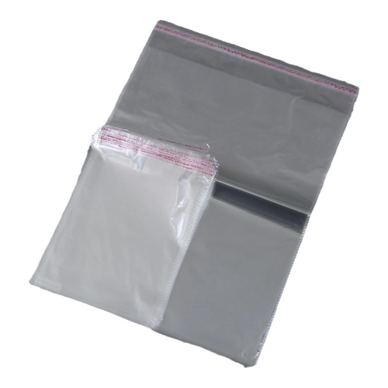opp袋子不干胶自粘袋装服装自封袋5丝宽度16cm透明塑料包装袋印刷