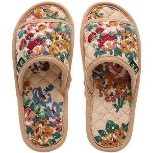 Special cotton floor floor tiles, couples slippers slippers, cloth art home home quiet cloth, men and women, spring, summer, autumn and winter