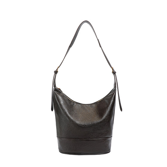 
Light luxury niche bag women's 2025 new style super hot retro underarm bucket bag, fashionable and versatile single shoulder crossbody bag