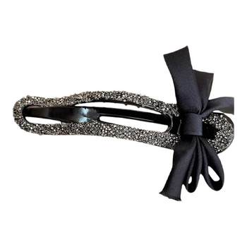 Light luxury lazy man grabs hair with duckbill clips with diamonds