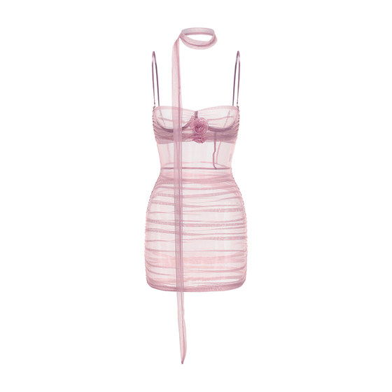 
Today and evening sexy nightgown female pure desire see-through mesh suspender qqny with steel support small breasts show big sentimental shirt