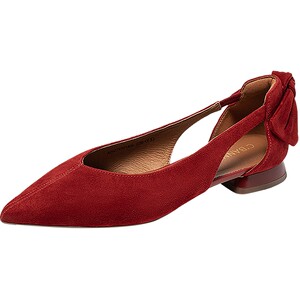 [Silent Series] Qianbaidu Half Sandals Women's 2026 Summer Hollow Sheepskin Low Heel Pointed Toe Fashion Shoes