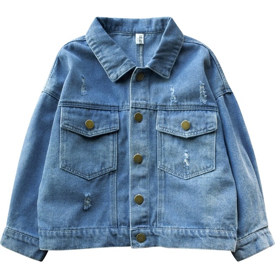 Jaket Denim Anak Perempuan Tagkita Musim Semi/Gugur Ylp838