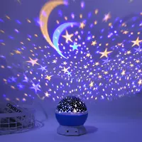 Звездное небо, крутящийся проектор для спальни, ночник для влюбленных для кровати