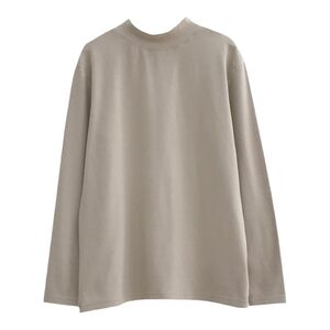 
DeRong Warmth ~ Maternity base layer winter comfortable high collar loose long sleeve striped T-shirt base layer autumn top