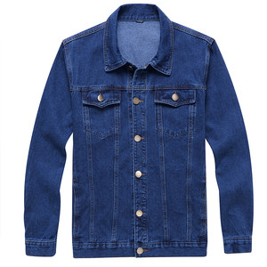 Cotton denim jacket men's loose large size middle -aged men's thickened work clothes Dowea gown Dad coat male