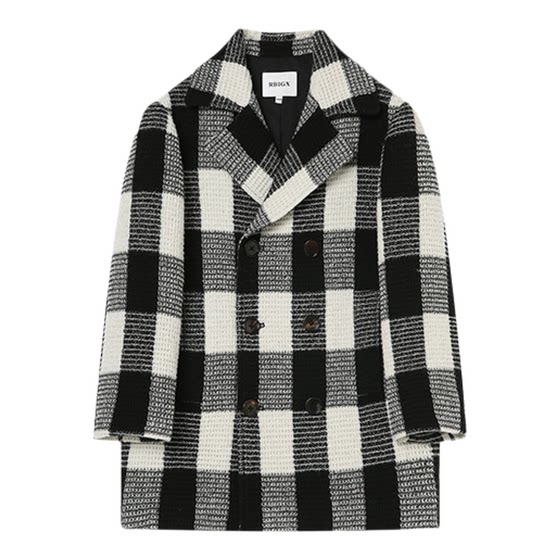 
RBIGX children's clothing 2025 winter new college style double-breasted boys' wool coat