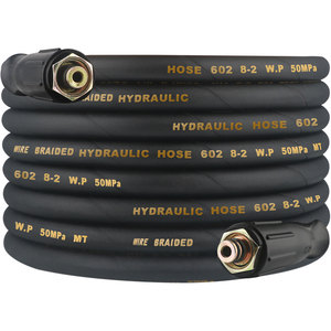 Car washing machine steel wire pipe hose high -pressure explosion -proof steward used black cat cleaning machine accessories water gun head out of water pipe connection