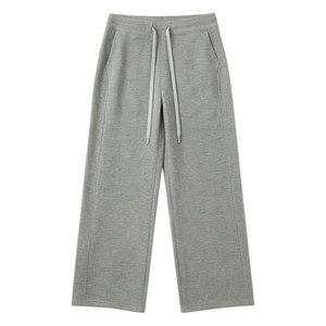 
Don’t look too thin! American cloud-style casual pants for women high-waist elastic straight wide-leg pants summer thin sports pants
