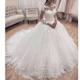 Princess Ball Gown Wedding Dress long sleeve bride dress o n