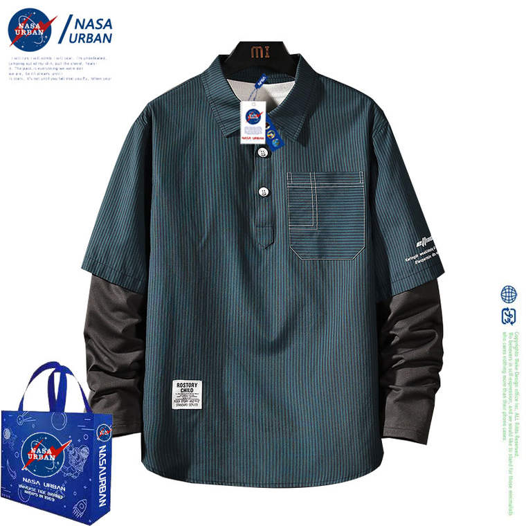 大神推荐 NASA联名新款格子衬衫情侣款