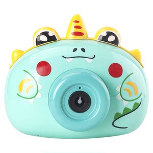 
Children's dinosaur bubble machine electric bubble blowing camera light music automatic bubble toy for boys and girls