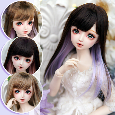 taobao agent [No complement after sale] SALA BJD wig super soft silk milk silk new hanging ear dyeing spot spot 3 points and 3 points 4