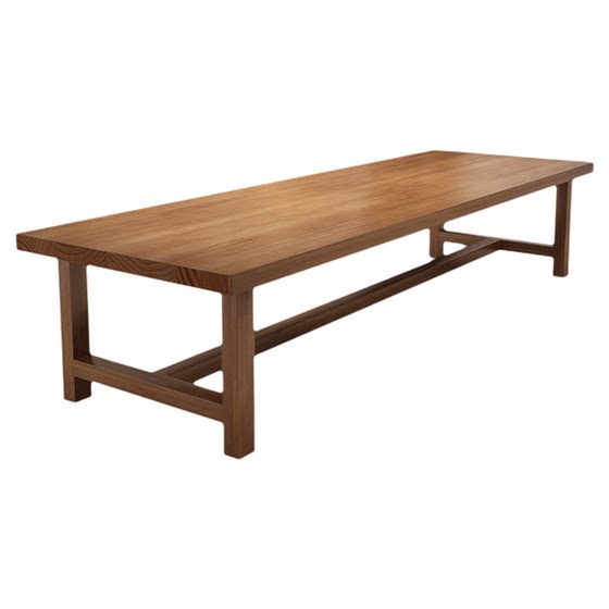 
Nordic solid wood conference table long table home de-living room desk desk workbench reading and writing dining table and chairs