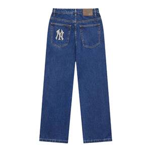 
Clearance MLB New York Yankees Jeans Retro Straight Wide Legs Men and Women All-match Pants