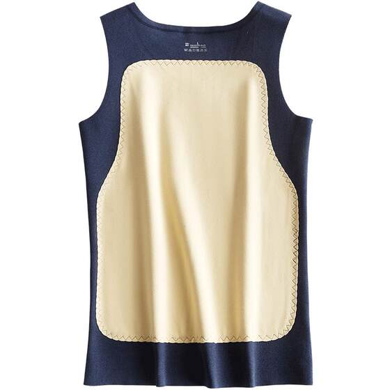 Developer warm vest for men wearing plush velvet thickened markless heating sleeveless bottoming shirt vest vest in winter