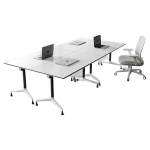 
Staff table training table office desk and chair combination folding office conference table removable splicing staff desk