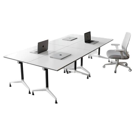 
Staff table training table office desk and chair combination folding office conference table removable splicing staff desk