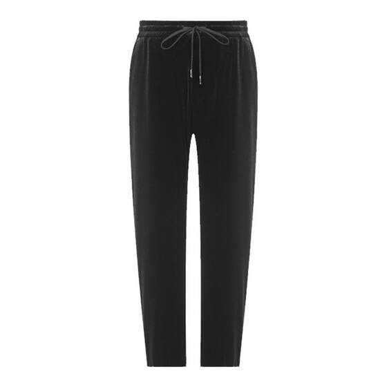 
RARE Wei Ya men's Ole autumn and winter black sweatpants velvet logo embroidered pants