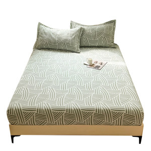 
[Class A fluorescent agent-free cotton coarse cloth cover] Pure cotton thick household cotton summer Simmons mattress cover